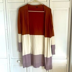 3 toned cardigan sweater